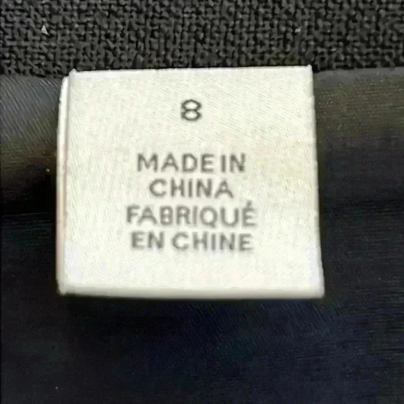 Halogen Pencil Skirt Size 8 Black Kick Pleat Polyester Blend Lined - Picture 4 of 9